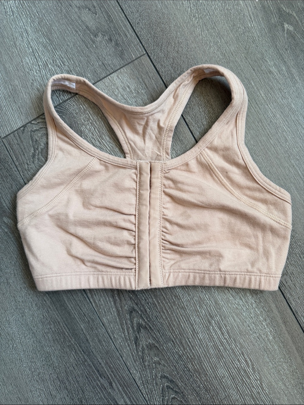 Women’s Front-Closure Racerback Comfort Bra — Blush